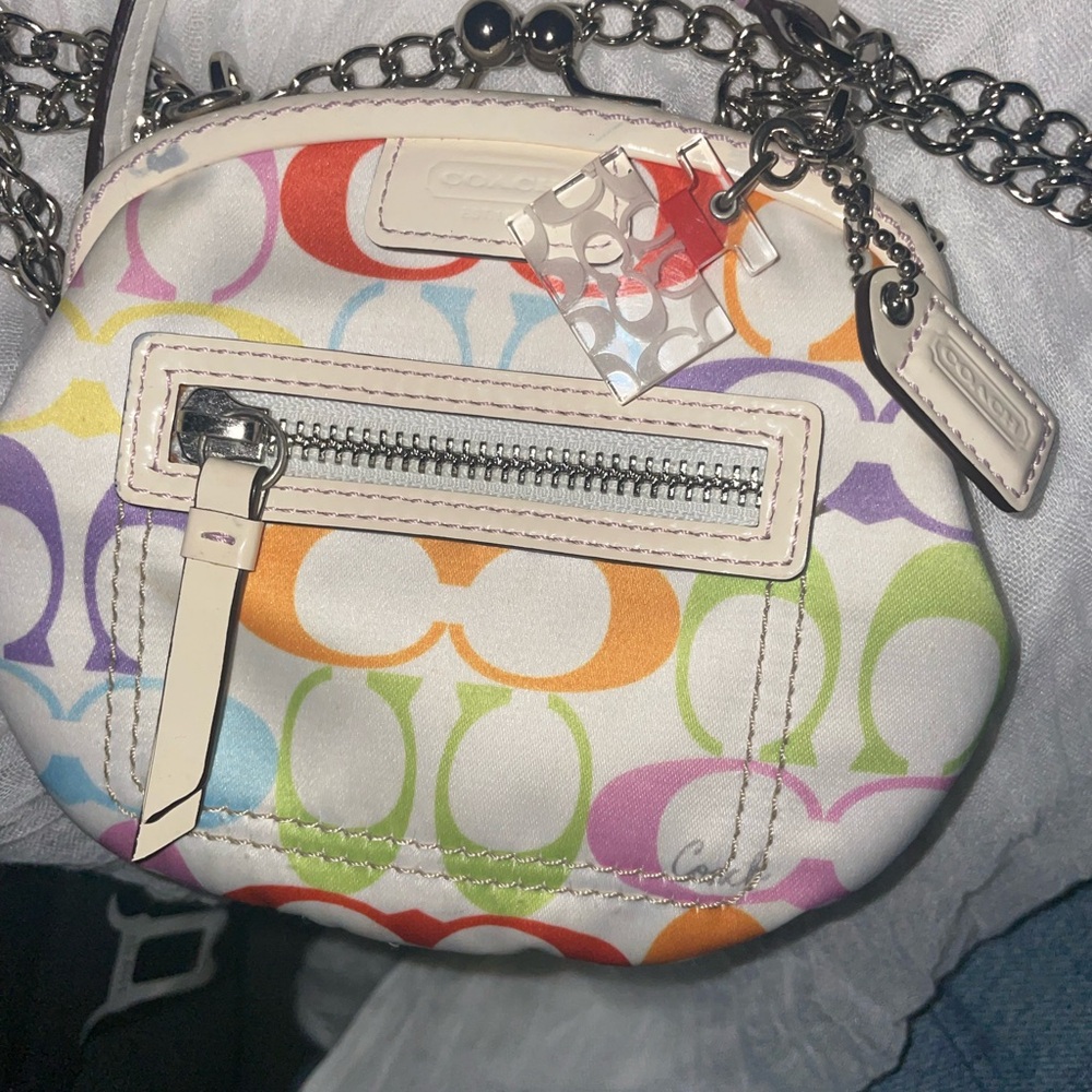Coach Colorful Signature Mini Bag w/perfume hang tag- Collector's Piece - Picture 3 of 8
